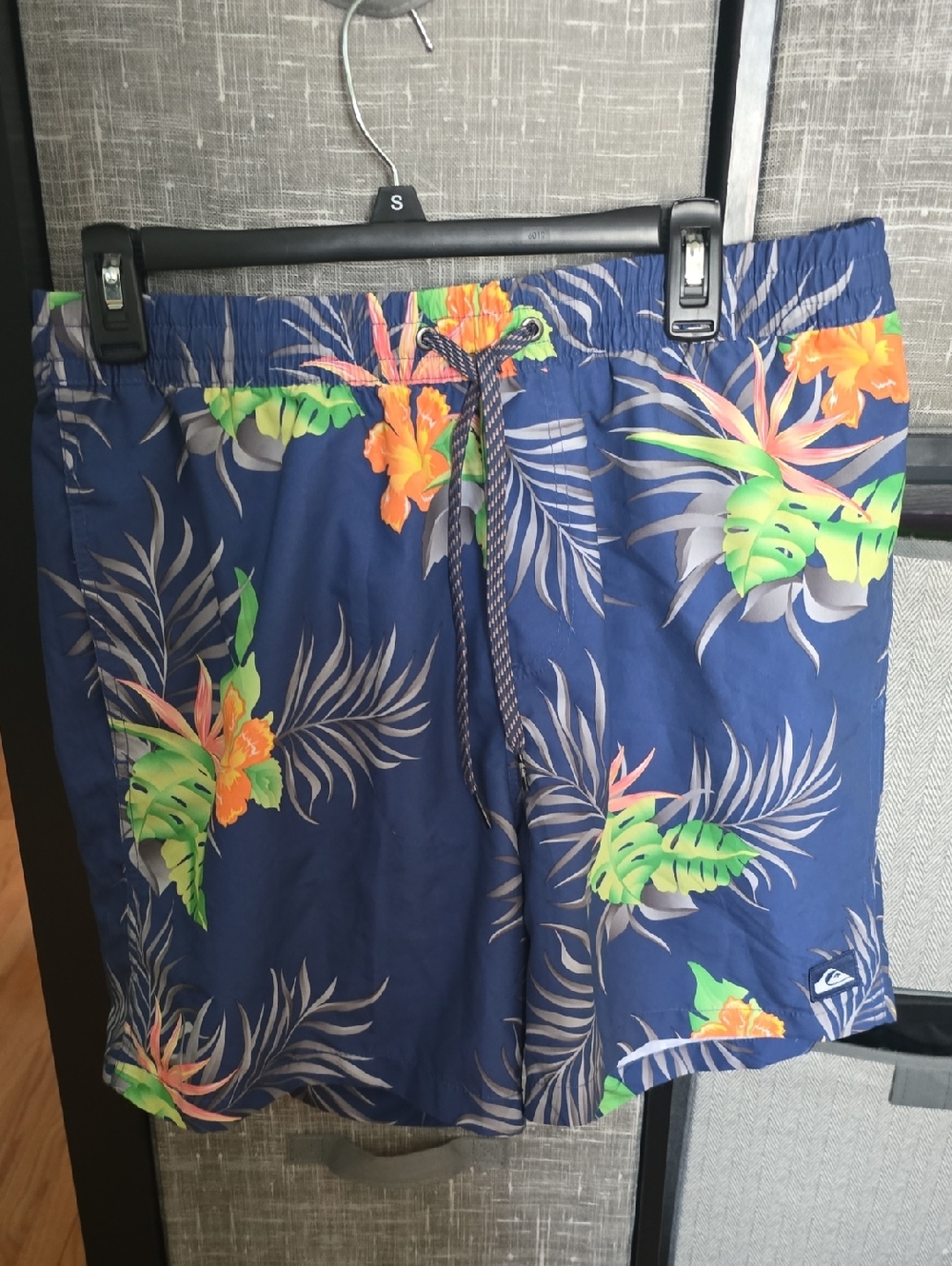 Quiksilver Navy Tropical Floral Swim Shorts